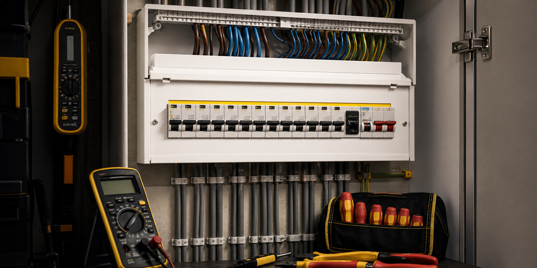 Illustrative consumer unit electrical work