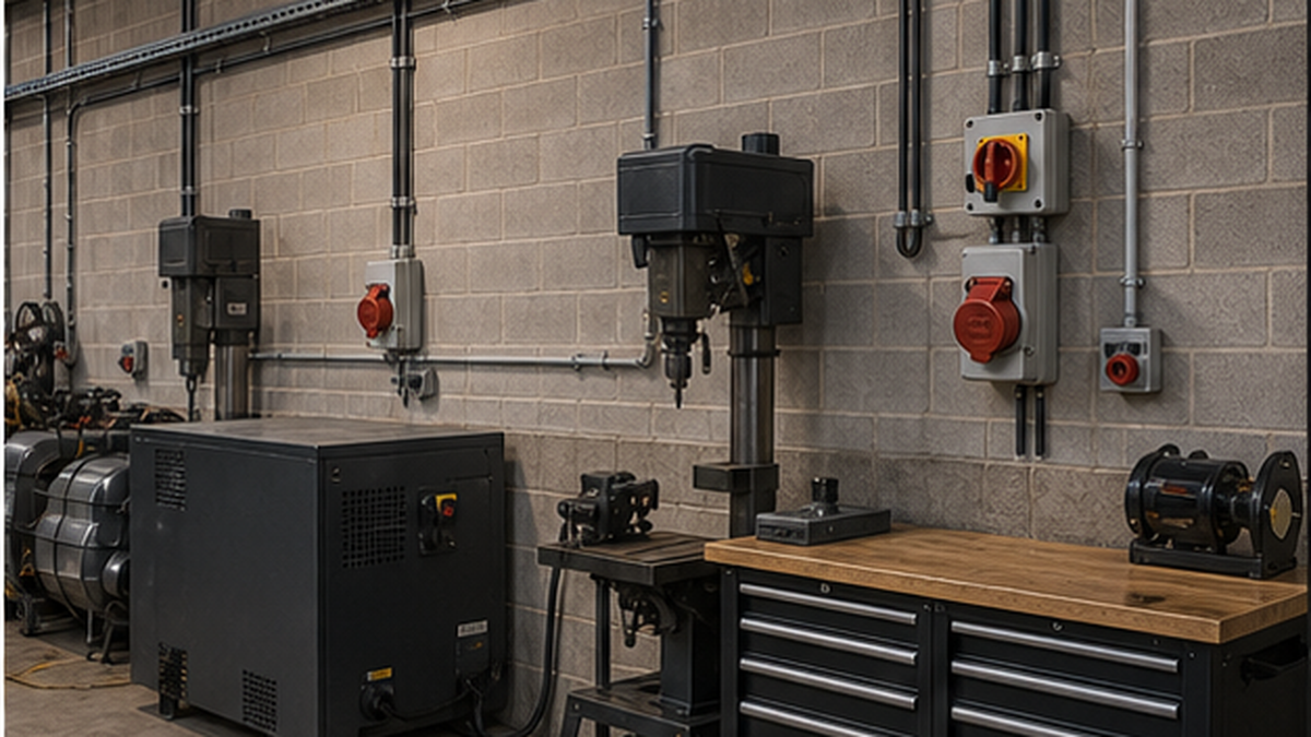Finished 3-phase power electrical work