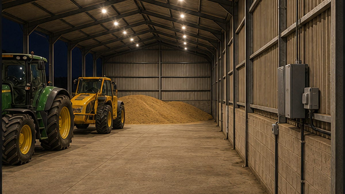 Finished agricultural electrical work