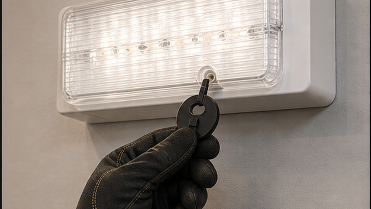 Illustrative emergency lighting work in Brechin