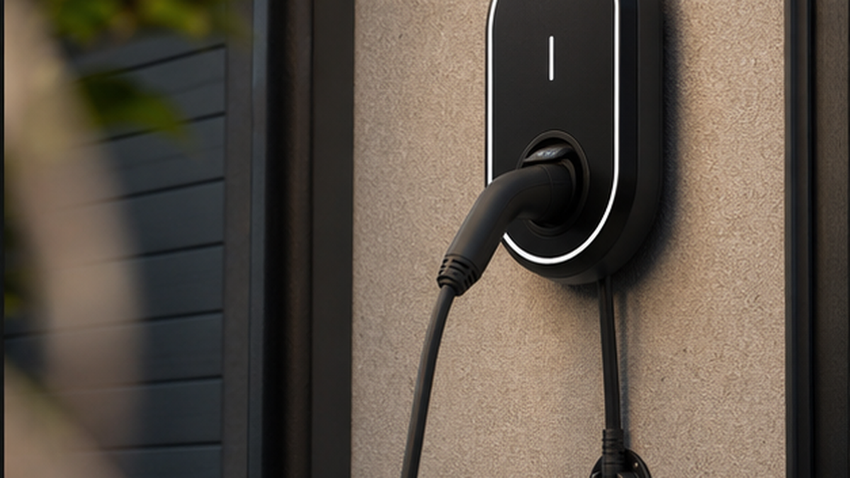 Illustrative ev charger installation work in Brechin