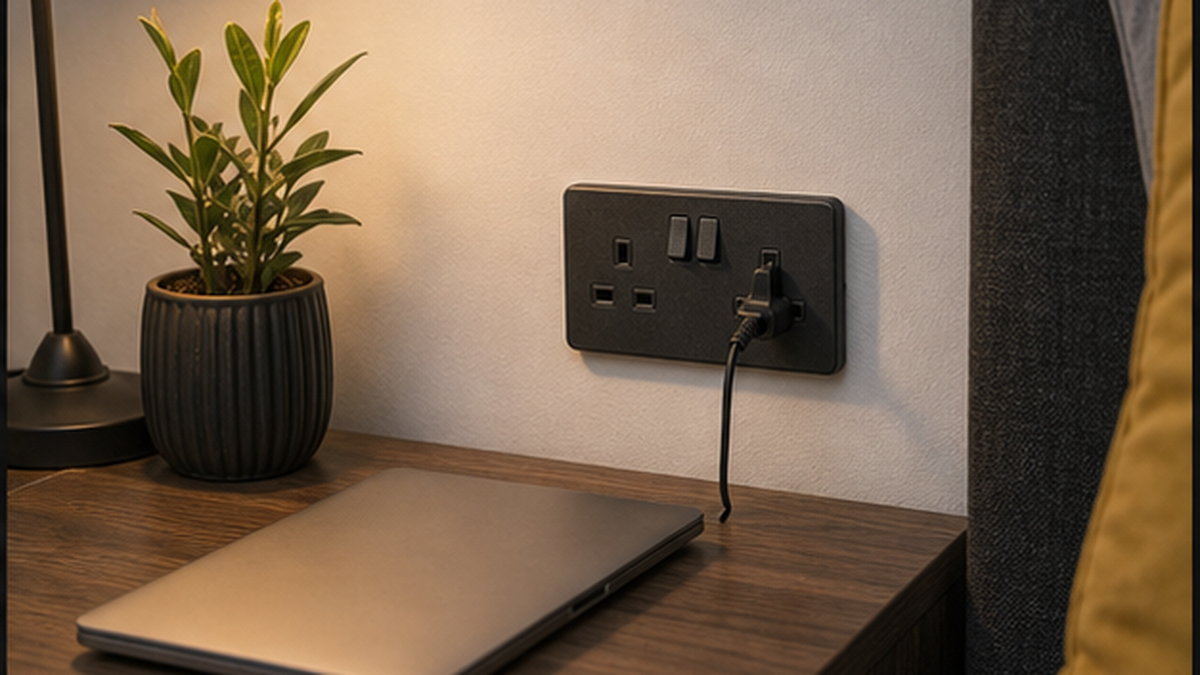 Finished extra sockets electrical work