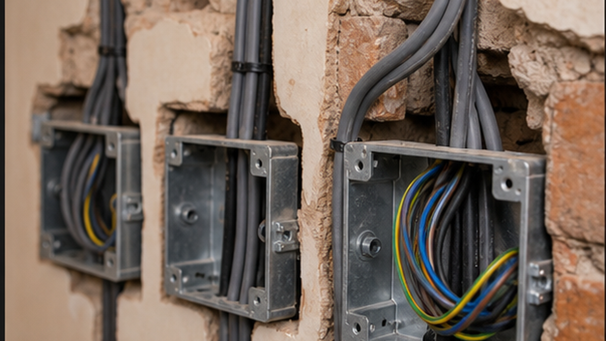 Illustrative full house rewiring work in Brechin