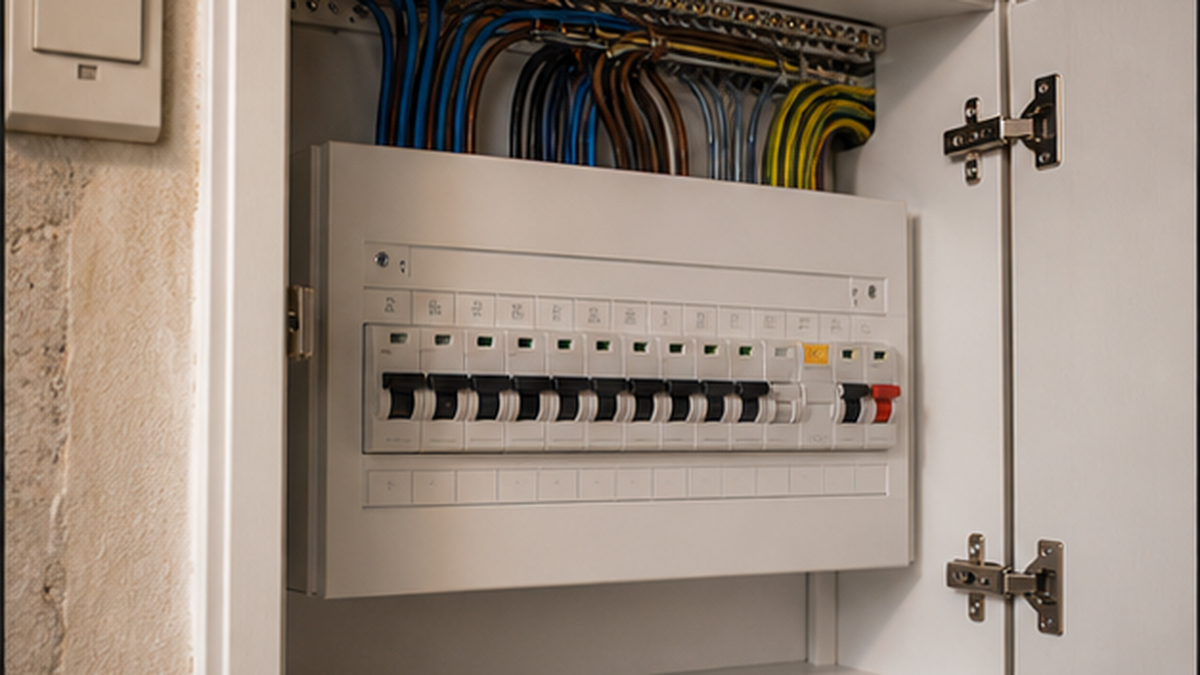 Finished fuse box upgrades electrical work