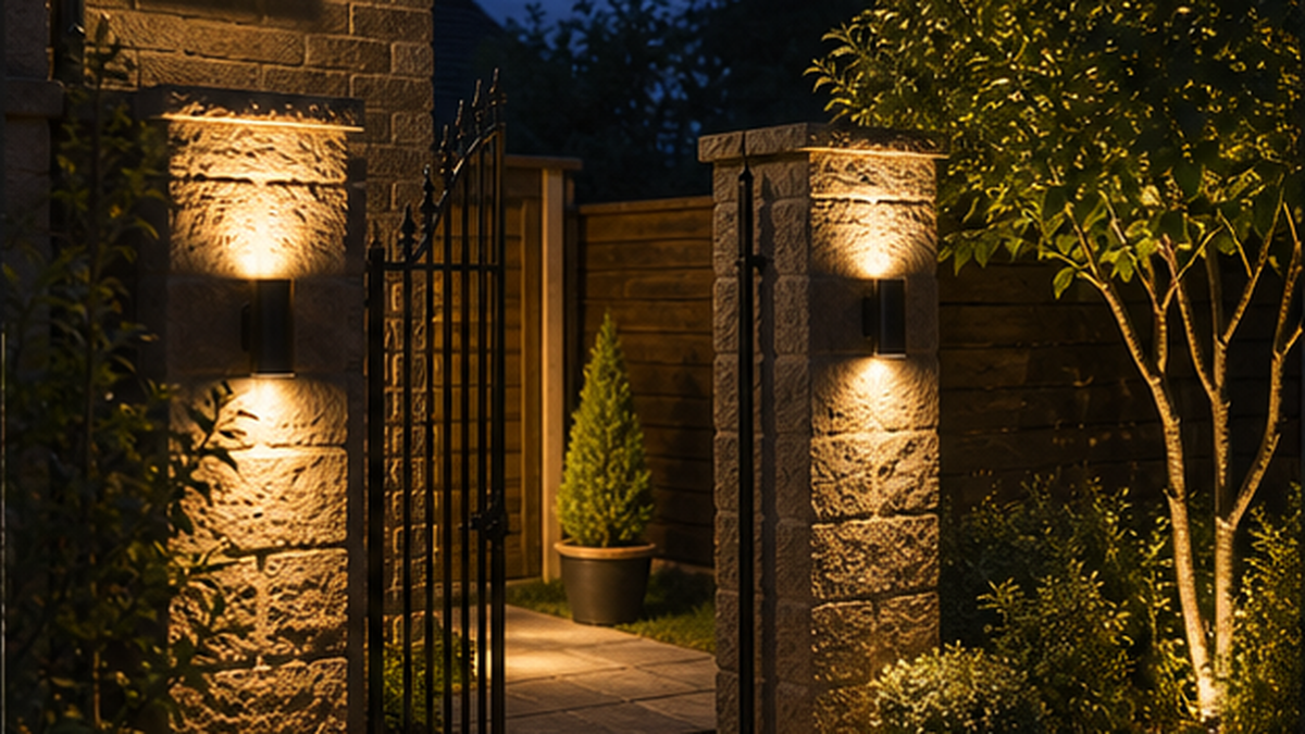 Finished garden lighting electrical work