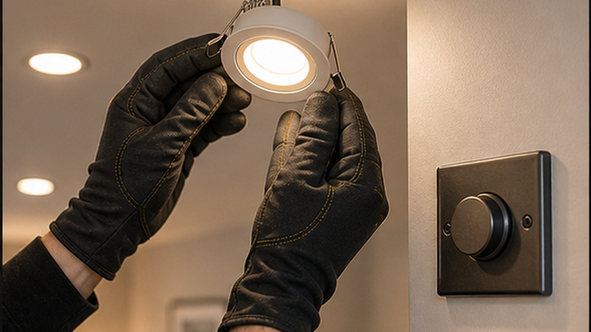Illustrative indoor lighting work in Brechin