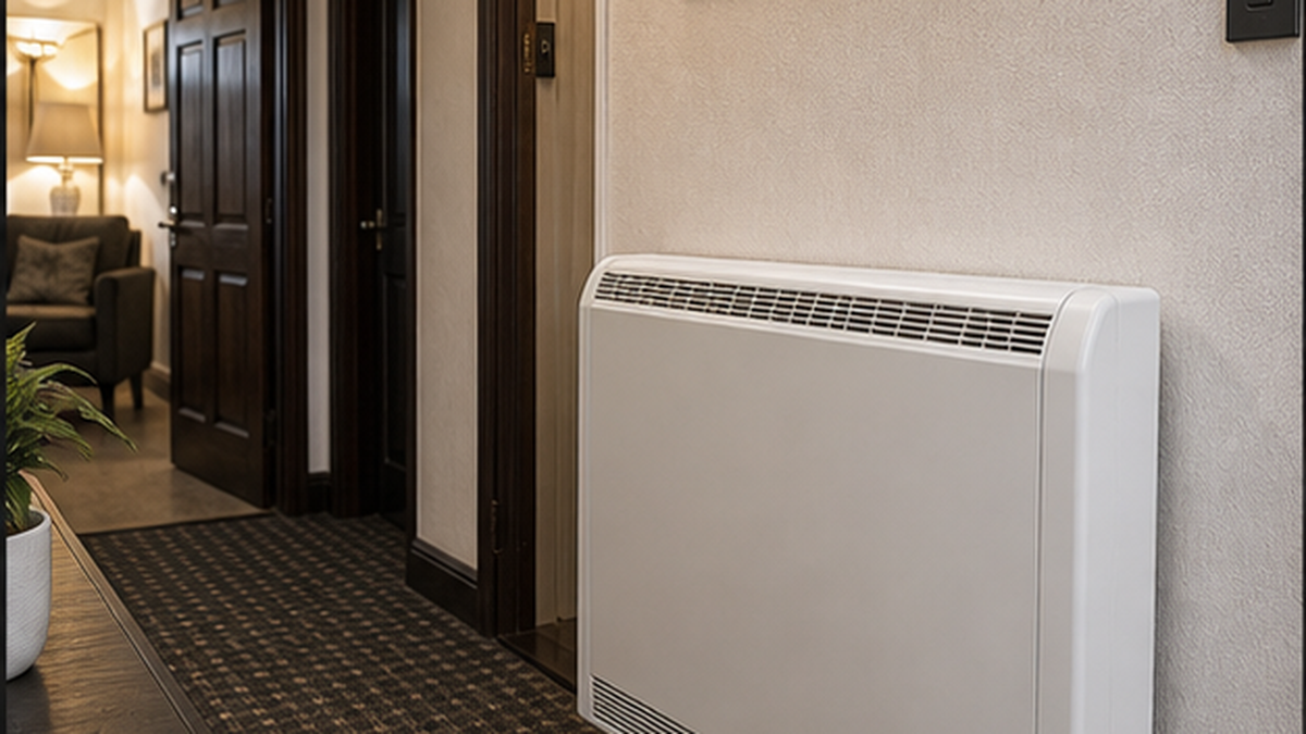 Finished storage heaters electrical work