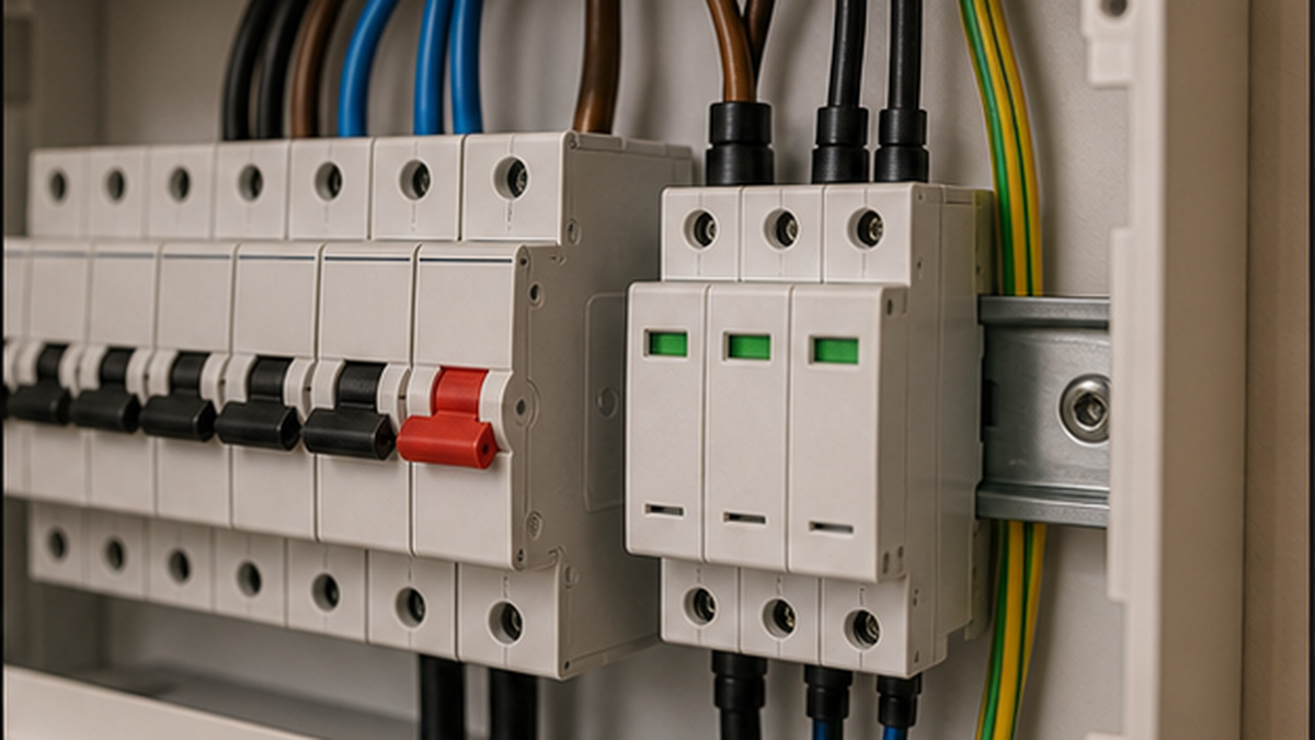 Illustrative surge protection work in Brechin